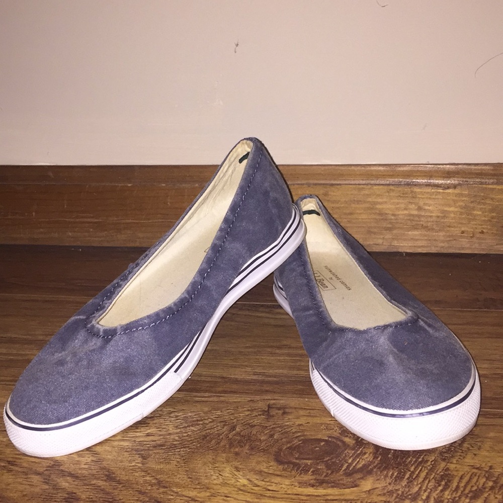 L.L. Bean Denim Slip On Sneakers
